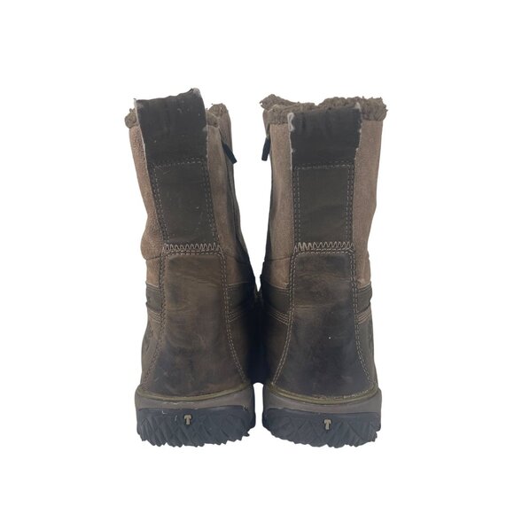 Timberland Men's 10M Rime Ridge Leather Waterproof Zip Up Hiking Boot Brown - Picture 5 of 13